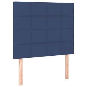 vidaXL Tête de lit Bleu 90x5x118/128 cm Tissu