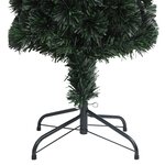 vidaXL Arbre de Noël artificiel mince et support 210 cm fibre optique