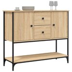 vidaXL Buffet chêne sonoma 100x36x85 cm bois d'ingénierie