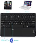Ultra mince ovegna clavier Original Rii BT11, sans fil, Bluetooth, (Layout Espagnol), batterie rechargeable intégrée pour Windows, Android, MacOS, Linux, SmartTV, tablettes, Android, Consoles