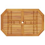 vidaXL Ensemble de salle à manger pour jardin 7 Pièces Marron