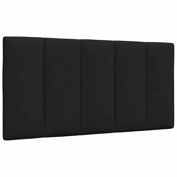 vidaXL Coussin de tête de lit Hanko noir 100 cm tissu