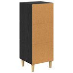 vidaXL Buffet Chêne noir 34 5 x 34 x 90 cm Bois d'ingénierie