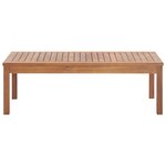 vidaXL Salon de jardin 4 Pièces avec coussins Bois d'acacia solide