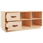 vidaXL Banc à chaussures 100x34x45 cm Bois de pin massif