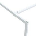 vidaXL Paroi de douche Blanc 100x195 cm Verre ESG transparent