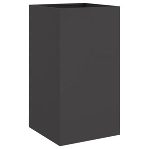 vidaXL Jardinière noir 42x38x75 cm acier laminé à froid