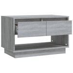 vidaXL Meuble TV Sonoma gris 70x41x44 cm Aggloméré