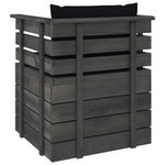 vidaXL Salon palette de jardin 5 Pièces avec coussins Bois de pin massif