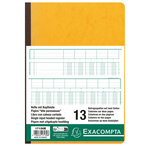 Piqûre 29 7x21cm à tête paresseuse 13 colonnes sur 2 pages - 34 lignes - 80 pages - exacompta