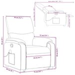 vidaXL Fauteuil inclinable de massage Rouge Similicuir