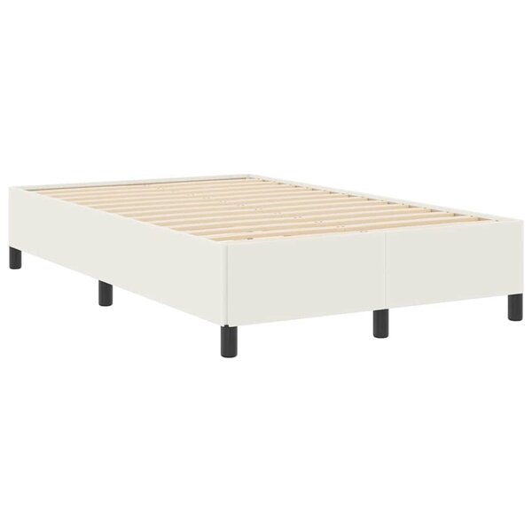vidaXL Cadre de lit Crème 120 x 200 cm Tissu en velours côtelé