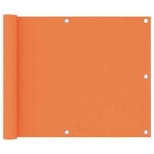 vidaXL Écran de balcon Orange 75x300 cm Tissu Oxford
