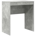 vidaXL Bureau avec tiroir avec étagère avec stockage 2 Pièces Gris béton