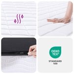 vidaXL Matelas en mousse moyennement doux 180x200 cm