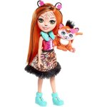 ENCHANTIMALS - Tanzi Tigre & Tuft - Mini Poupée 15cm & sa figurine animal