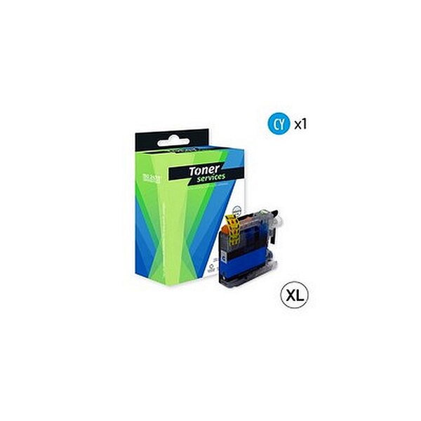 Cartouche compatible brother lc3213y cartouche d'encre jaune marque toner services