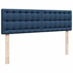 VidaXL Cadre de lit ottoman avec matelas bleu 160x200 cm tissu