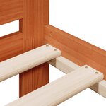 vidaXL Cadre de lit sans matelas cire marron 90x200 cm bois pin massif