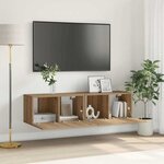 vidaXL Meuble TV 2 Pièces Marron 60 x 30 x 30 cm Bois d'ingénierie