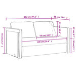 vidaXL Canapé-lit 2 en 1 vert foncé 112x174x55 cm tissu