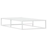 vidaXL Cadre de lit sans matelas blanc 90x200 cm métal