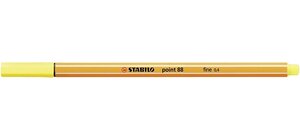 Stylo-Feutre POINT 88 Pointe Fine 0 4 mm jaune citron STABILO