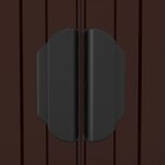 vidaXL Abri de jardin Marron foncé 192x689x223 cm Acier galvanisé