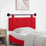 vidaXL Tête de lit suspendue Rouge Simili cuir