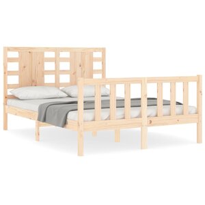 vidaXL Cadre de lit sans matelas bois de pin massif