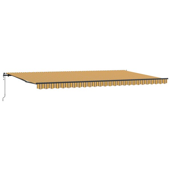 vidaXL Auvent Rétractable Multicolore 600 × 300 cm Tissu et Aluminium