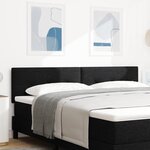 Tête de lit capitonnée noire 180 cm en tissu