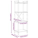 vidaXL Bibliothèque Bois ancien 40 x 30 x 118 cm Bois d'ingénierie