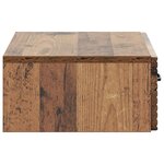 vidaXL Table d'appoint murale 59 x 34 5 x 17 cm Bois d'ingénierie