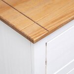 vidaXL Buffet Blanc 93x40x80 cm Pin Gamme Panama