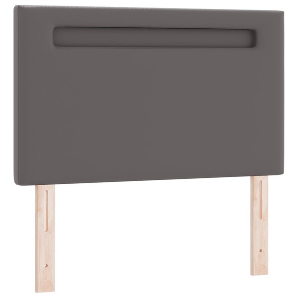 vidaXL Tête de Lit Simple Grise 100 cm Simili Cuir