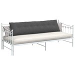 vidaXL Coussin de Dos Gris foncé 200 x 50 cm Tissu en velours côtelé