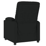 vidaXL Fauteuil de massage Noir Tissu