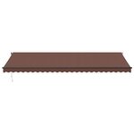 vidaXL Auvent rétractable automatique avec LED marron 600x300 cm