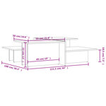 vidaXL Tables basses 2 Pièces Chêne sonoma Bois d'ingénierie