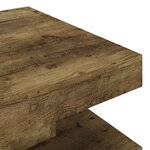 vidaXL Table basse Marron foncé 60x60x35 cm MDF