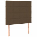 vidaXL Sommier à lattes de lit avec matelas Marron foncé 80x200 cm
