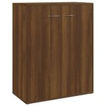 vidaXL Buffet Chêne marron 60x30x75 cm Bois d'ingénierie