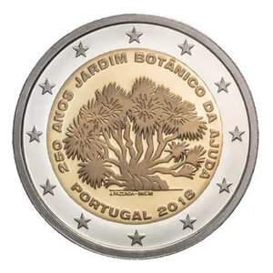 2 euros commémorative Portugal 2018 - Jardin Botanique d'Ajuda.