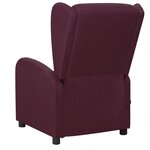 vidaXL Fauteuil de massage Violet Tissu