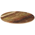 vidaXL Dessus de table rond 70 cm 15-16 mm Bois de récupération