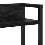 vidaXL Tête de lit de rangement Chêne noir 90 cm Bois d'ingénierie