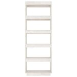 vidaXL Bibliothèque/Séparateur de pièce Blanc 60x35x167 cm Pin massif