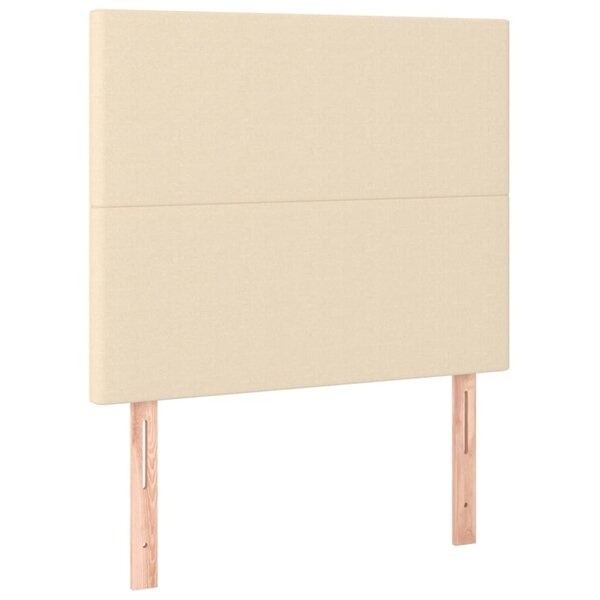 vidaXL Tête de lit Crème 80x5x118/128 cm Tissu