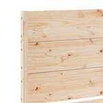 vidaXL Cadre de lit extra long sans matelas 100x220 cm bois massif
